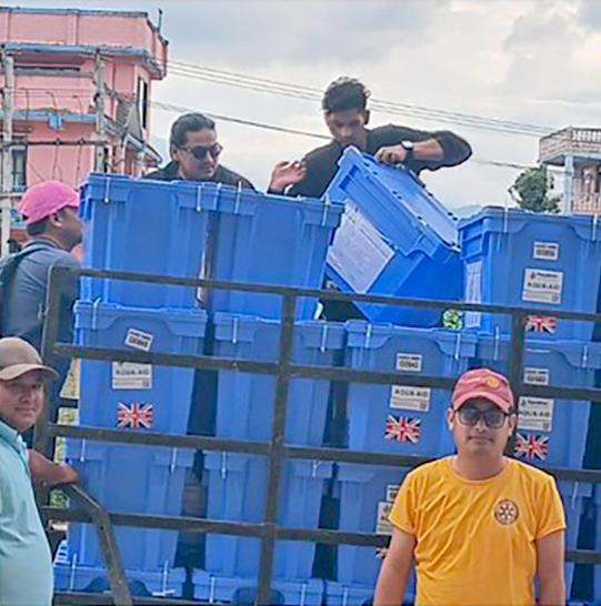 Nepal Floods – Plumbers Charity Support to Aquabox